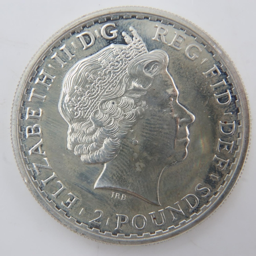 2196 - 2012 - fine silver Britannia round. UK P&P Group 0 (£6+VAT for the first lot and £1+VAT for subseque... 