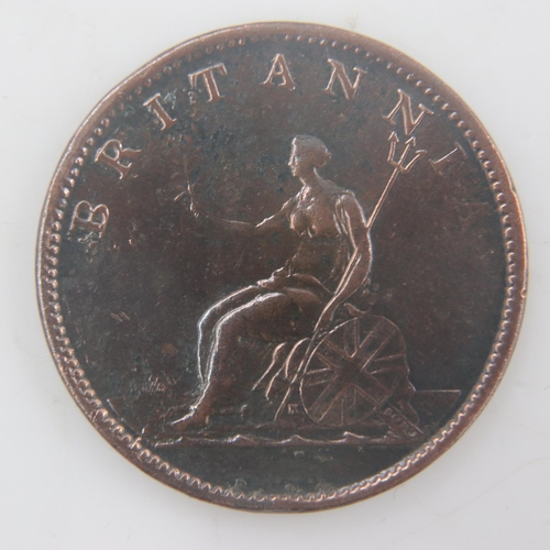 2198 - 1806 - halfpenny of George III - VF. UK P&P Group 0 (£6+VAT for the first lot and £1+VAT for subsequ... 