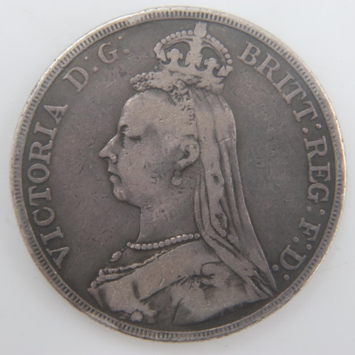 2201 - 1889 - silver crown of queen Victoria - VF. UK P&P Group 0 (£6+VAT for the first lot and £1+VAT for ... 