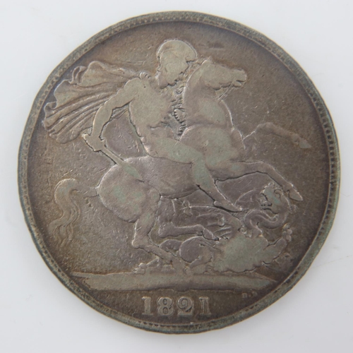 2204 - 1821 - silver crown of George IV. UK P&P Group 0 (£6+VAT for the first lot and £1+VAT for subsequent... 