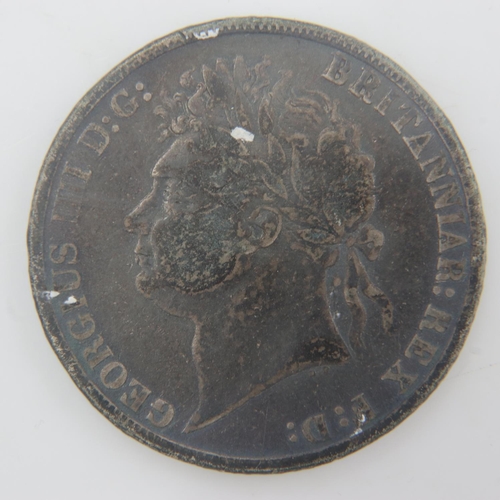 2204 - 1821 - silver crown of George IV. UK P&P Group 0 (£6+VAT for the first lot and £1+VAT for subsequent... 