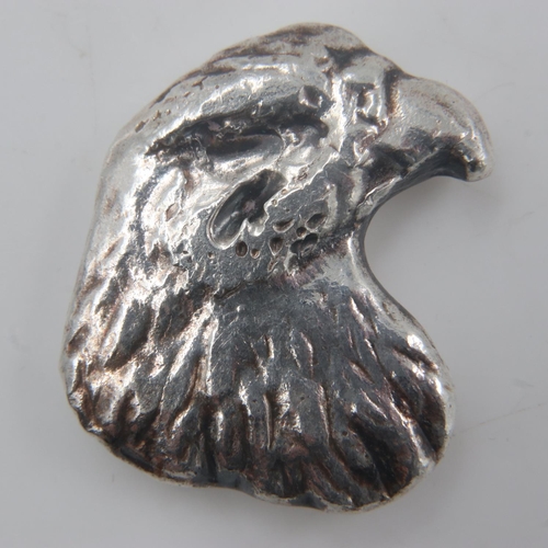 2208 - American 999 silver 1oz poured eagle form round. UK P&P Group 0 (£6+VAT for the first lot and £1+VAT... 