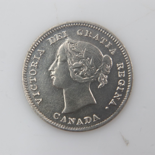 2210 - 1901 - silver 5 cents of queen Victoria - nEF. UK P&P Group 0 (£6+VAT for the first lot and £1+VAT f... 