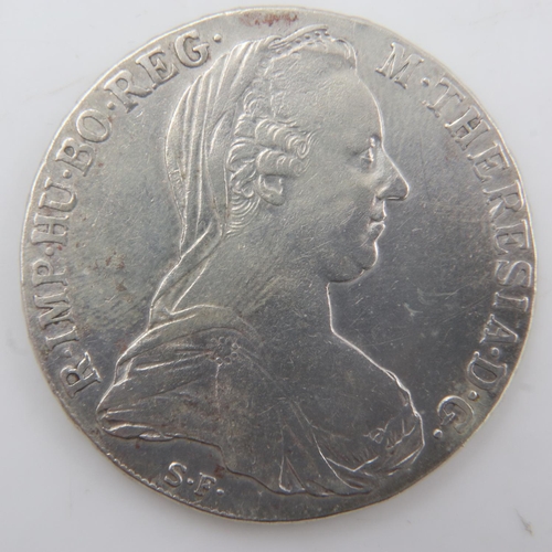 2212 - 1780 Austrian silver restrike thaler. UK P&P Group 0 (£6+VAT for the first lot and £1+VAT for subseq... 