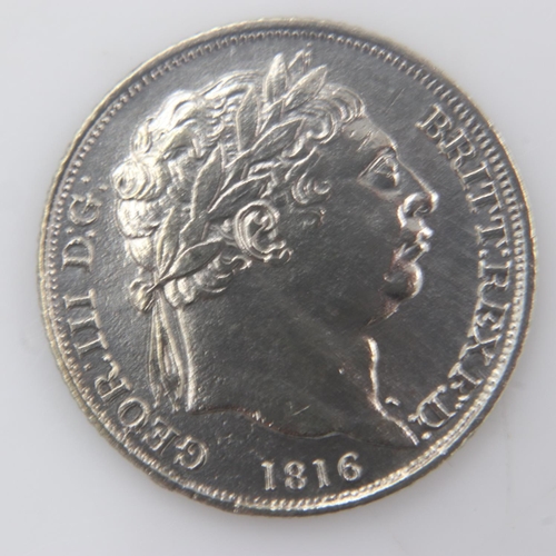 2213 - 1816 - silver sixpence of George III - gVF. UK P&P Group 0 (£6+VAT for the first lot and £1+VAT for ... 