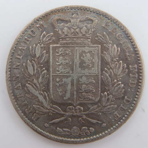 2216 - 1845 - silver crown of queen Victoria. UK P&P Group 0 (£6+VAT for the first lot and £1+VAT for subse... 