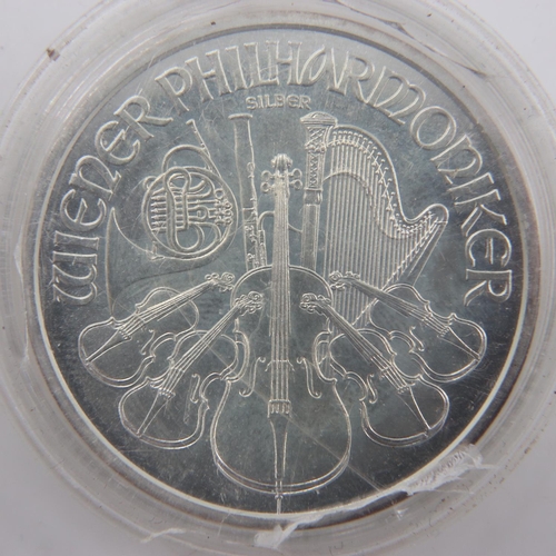 2220 - 2014 Wiener Philharmonic silver Commemorative. UK P&P Group 0 (£6+VAT for the first lot and £1+VAT f... 