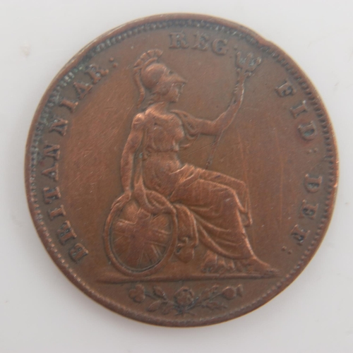 2221 - 1848 - farthing of queen Victoria - aVF. UK P&P Group 0 (£6+VAT for the first lot and £1+VAT for sub... 