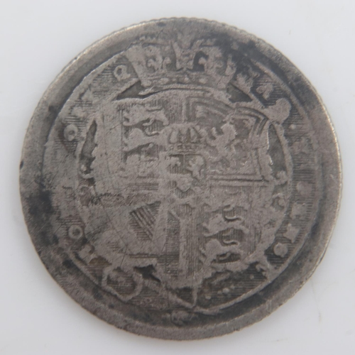 2227 - 1817 - silver sixpence of George III - F. UK P&P Group 0 (£6+VAT for the first lot and £1+VAT for su... 