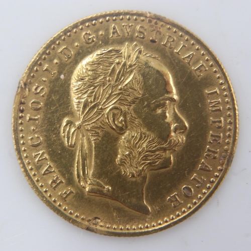 2228 - 1915 restrike Austrian gold Ducat. UK P&P Group 0 (£6+VAT for the first lot and £1+VAT for subsequen... 