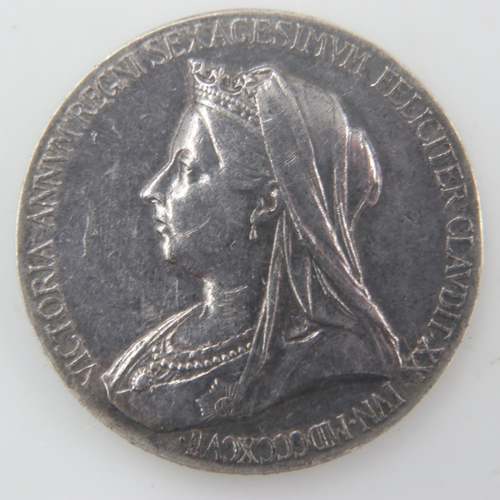 2232 - 1897 Victorian silver Commemorative. UK P&P Group 0 (£6+VAT for the first lot and £1+VAT for subsequ... 