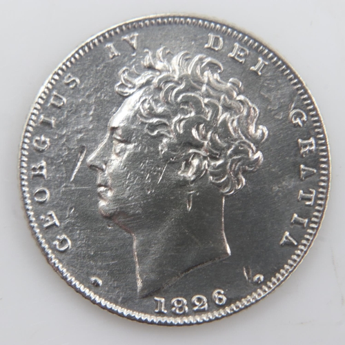 2237 - 1826 - silver sixpence of George IV - VF. UK P&P Group 0 (£6+VAT for the first lot and £1+VAT for su... 