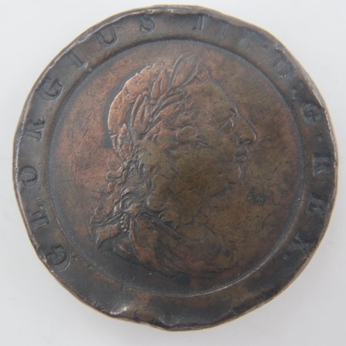 2244 - 1797 - cartwheel twopence of George III. UK P&P Group 0 (£6+VAT for the first lot and £1+VAT for sub... 