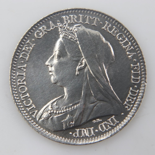 2254 - 1901 - silver sixpence of queen Victoria - aEF. UK P&P Group 0 (£6+VAT for the first lot and £1+VAT ... 