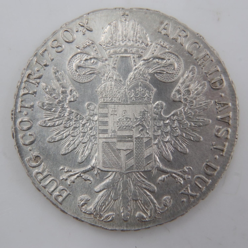 2260 - 1780 Austrian silver restrike thaler. UK P&P Group 0 (£6+VAT for the first lot and £1+VAT for subseq... 