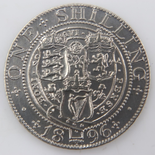 2261 - 1896 - silver shilling of queen Victoria - gVF. UK P&P Group 0 (£6+VAT for the first lot and £1+VAT ... 