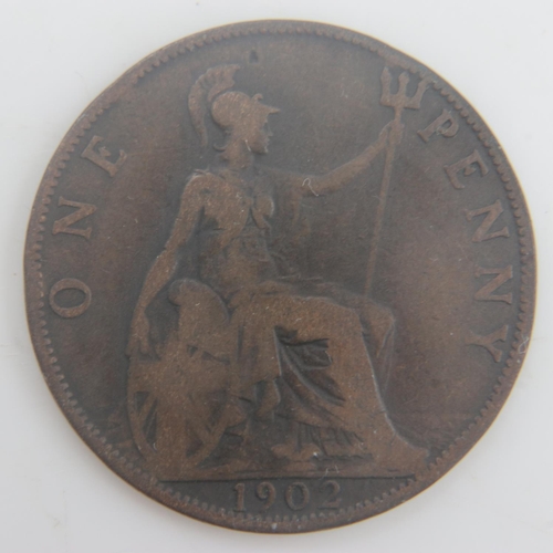 2265 - 1902 - low tide penny of Edward VII - aVF. UK P&P Group 0 (£6+VAT for the first lot and £1+VAT for s... 