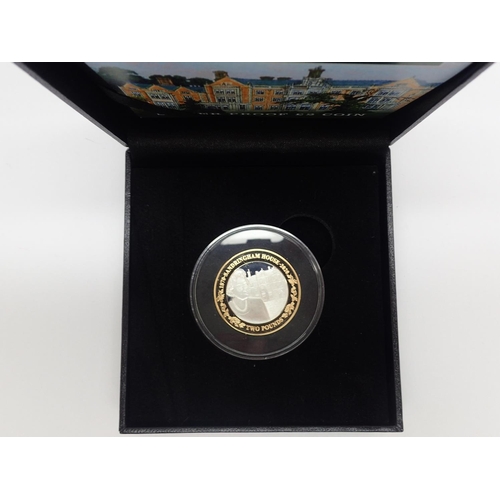 2275 - Silver £2 coin, 150th anniversary of Sandringham House. UK P&P Group 1 (£16+VAT for the first lot an... 