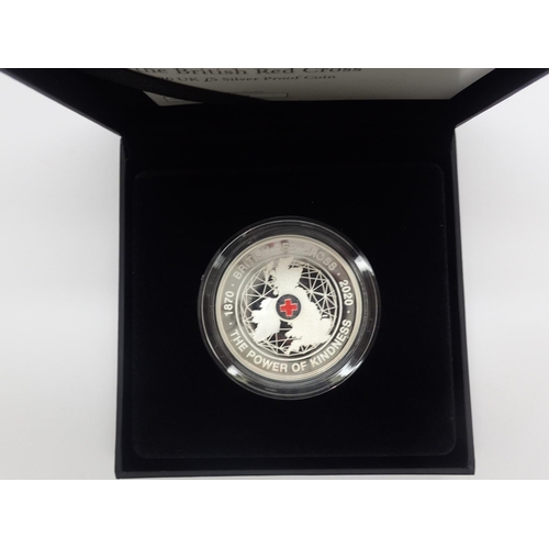 2278 - Royal Mint 150th anniversary British Red Cross £5 silver proof coin. UK P&P Group 1 (£16+VAT for the... 