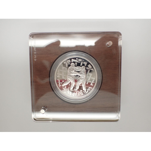 2292 - Rare Tokyo 2020 Paralympic Games 1oz silver proof 1000 Yen Judo coin. UK P&P Group 1 (£16+VAT for th... 