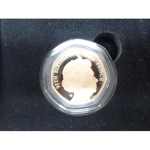 2295 - 22ct gold proof Queens 90th birthday 50p, 15.5g. UK P&P Group 1 (£16+VAT for the first lot and £2+VA... 