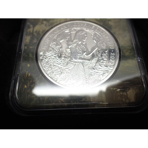 2296 - 1oz silver proof Maid Marion coin. UK P&P Group 1 (£16+VAT for the first lot and £2+VAT for subseque... 