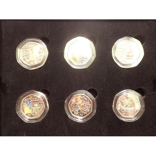 2298 - Limited edition 2020 Peter Pan silver proof 50p set. UK P&P Group 1 (£16+VAT for the first lot and £... 