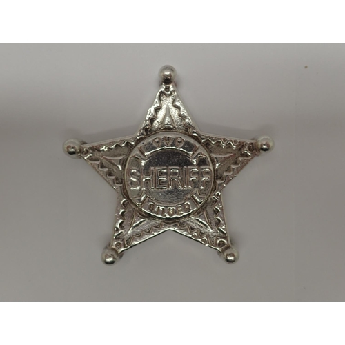 2313 - 999 fine silver 5ozt poured Sheriffs badge, numbered 0095. UK P&P Group 1 (£16+VAT for the first lot... 