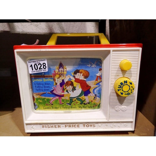 1028 - Fisher Price giant screen music box TV. Not available for in-house P&P