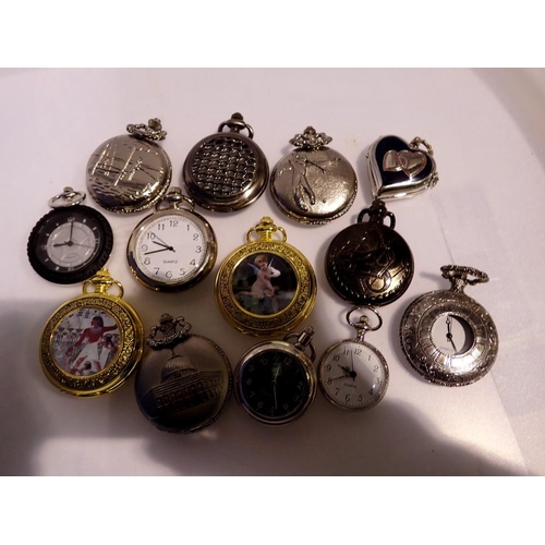 1084 - Mixed lot of pocket watches not tested. UK P&P Group 1 (£16+VAT for the first lot and £2+VAT for sub... 