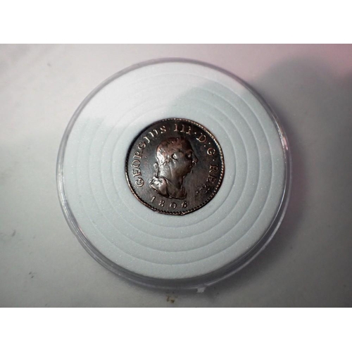 1101 - 1806 - farthing of king George iii. UK P&P Group 1 (£16+VAT for the first lot and £2+VAT for subsequ... 