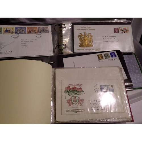 1141 - Three albums of English first day covers. UK P&P Group 2 (£20+VAT for the first lot and £4+VAT for s... 