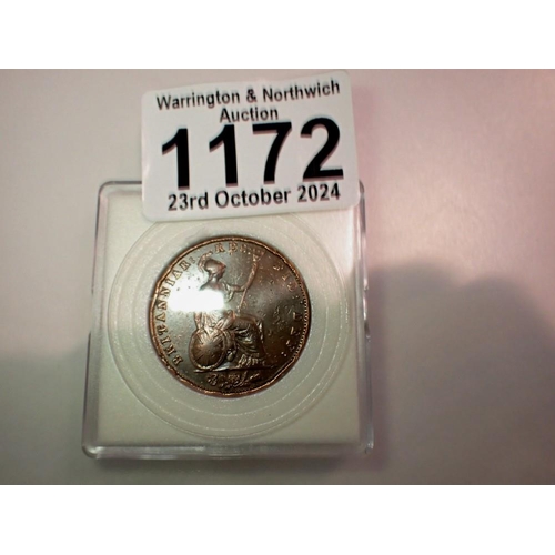 1172 - 1852 - young head halfpenny of queen Victoria. UK P&P Group 0 (£6+VAT for the first lot and £1+VAT f... 