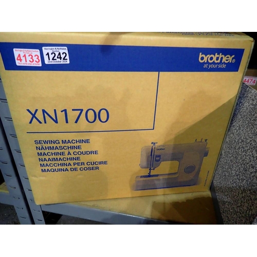 1242 - Boxed Brother XN1700 sewing machine. Not available for in-house P&P