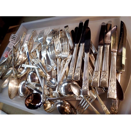 1261 - Large quantity of community plate silver plated loose cutlery. Not available for in-house P&P