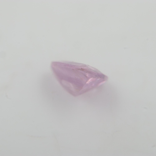 33 - Natural loose 0.65 carat cushion triangular cut pink sapphire, likely Ceylon origin (no cert). UK P&... 