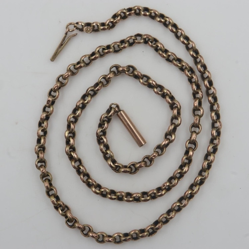 48 - 9ct gold necklace, L: 40 cm, 5.5g. In good order, original catch in working order. UK P&P Group 1 (£... 