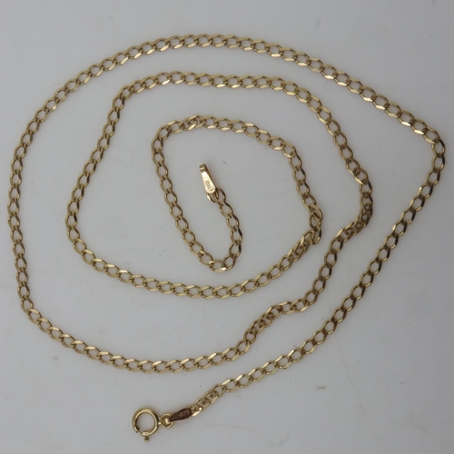 65 - 9ct gold necklace, L: 50 cm, 2.3g. UK P&P Group 0 (£6+VAT for the first lot and £1+VAT for subsequen... 