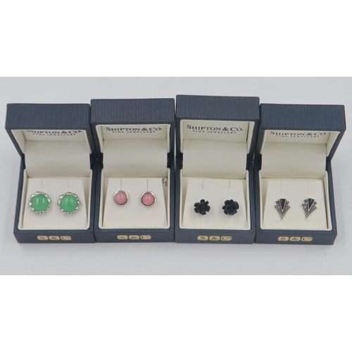 79 - Four pairs of boxed silver earrings. UK P&P Group 1 (£16+VAT for the first lot and £2+VAT for subseq... 