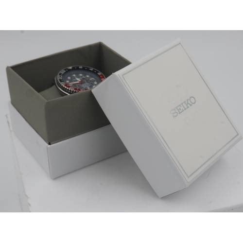 82 - SEIKO: Marine Master gents steel cased divers wristwatch, boxed, working at lotting up. UK P&P Group... 