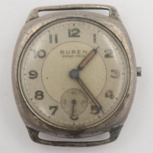 83 - BUREN: Grand Prix watch head with ICI inscription verso, crown absent. UK P&P Group 1 (£16+VAT for t... 