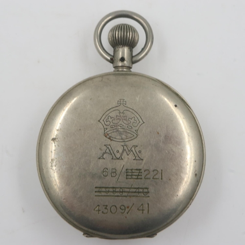 85 - British WWII Air Ministry stop watch timer, not working. UK P&P Group 1 (£16+VAT for the first lot a... 