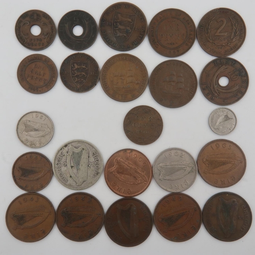 99 - UK territories and Irish coins, including silver examples. UK P&P Group 1 (£16+VAT for the first lot... 