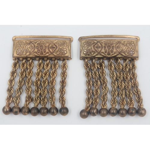 103 - Pair of Provincial rank gilt metal apron braidings. UK P&P Group 2 (£20+VAT for the first lot and £4... 