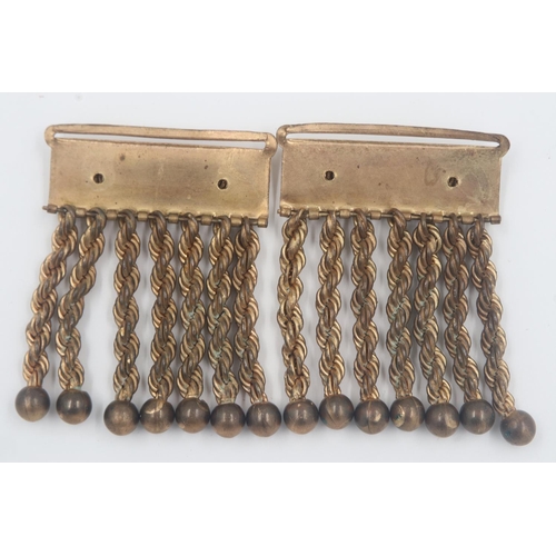 103 - Pair of Provincial rank gilt metal apron braidings. UK P&P Group 2 (£20+VAT for the first lot and £4... 