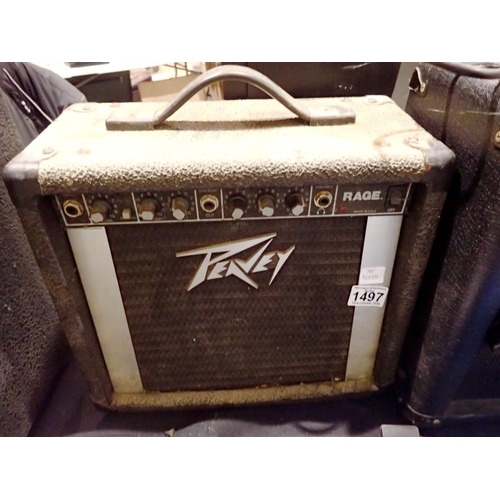 1497 - ***WITHDRAWN***Peavey Rage guitar amplifier. Not available for in-house P&P