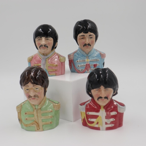 206 - Set of four limited edition Beatles toby jugs. H 14cm. UK P&P Group 2 (£20+VAT for the first lot and... 