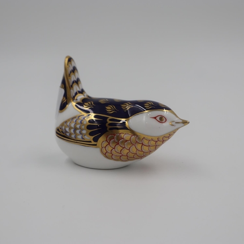 219 - Royal Crown Derby wren paperweight, no cracks or chips. H: 6.5cm. UK P&P Group 1 (£16+VAT for the fi... 