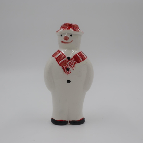 225 - Anita Harris snowman figurine, signed in gold, no cracks or chips. H: 15cm. UK P&P Group 1 (£16+VAT ... 