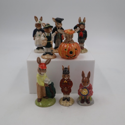 246 - Eight Royal Doulton Bunnykins figures. UK P&P Group 3 (£30+VAT for the first lot and £8+VAT for subs... 